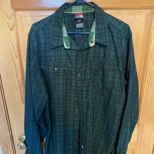 North face Plaid Button-Down